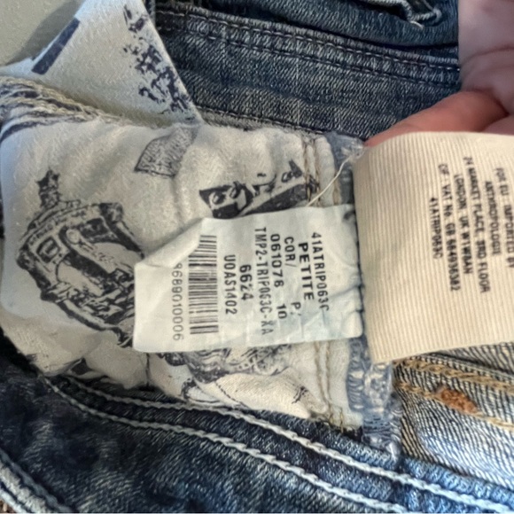 Anthro Pilcro and the Letterpress Women’s Slim Straight Jeans 24 Petite - Picture 6 of 11